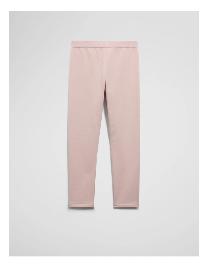 Fleece Lined Legging in Mineral Pink image 1