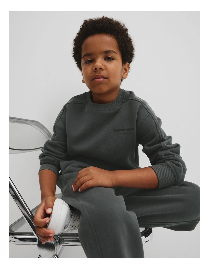 Australian Cotton Modern Sweat in Graphite image 1