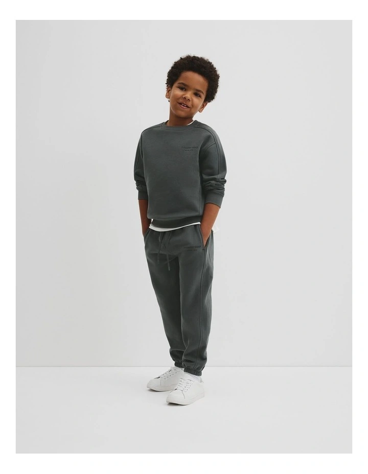 Australian Cotton Modern Sweat in Graphite image 2