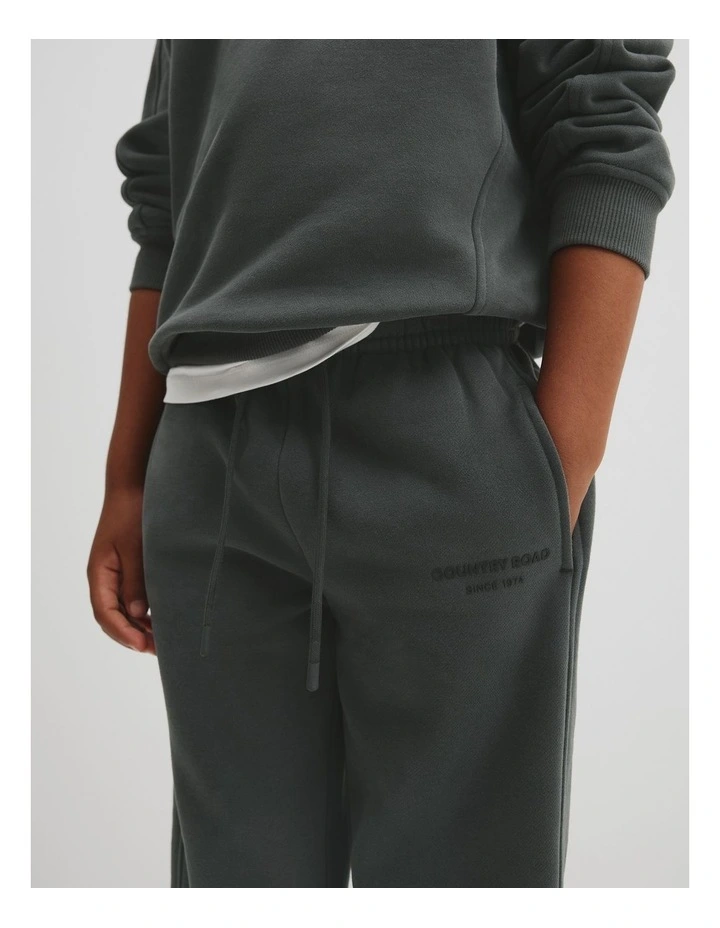Australian Cotton Modern Track Pant in Graphite image 2