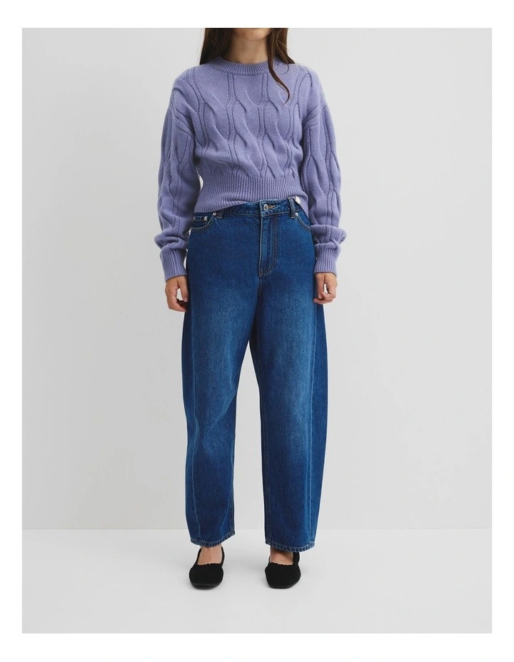 Teen Barrel Leg Jean in Indigo image 2