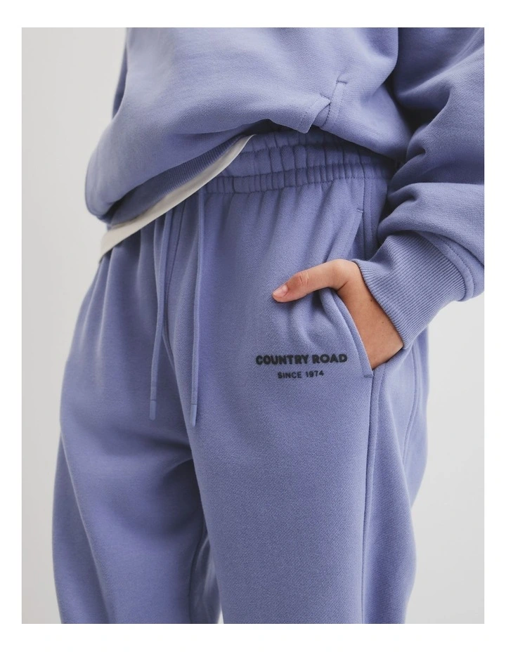 Teen Australian Cotton Modern Track Pant in Porcelain Blue image 3