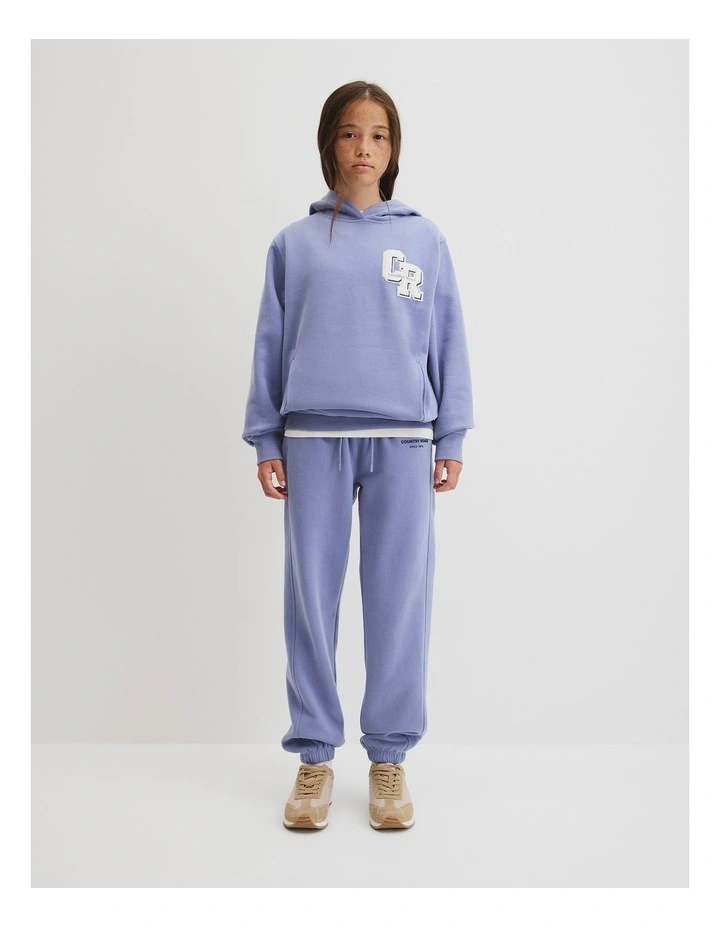 Teen Boucle Logo Hoodie in Porcelain Blue image 1