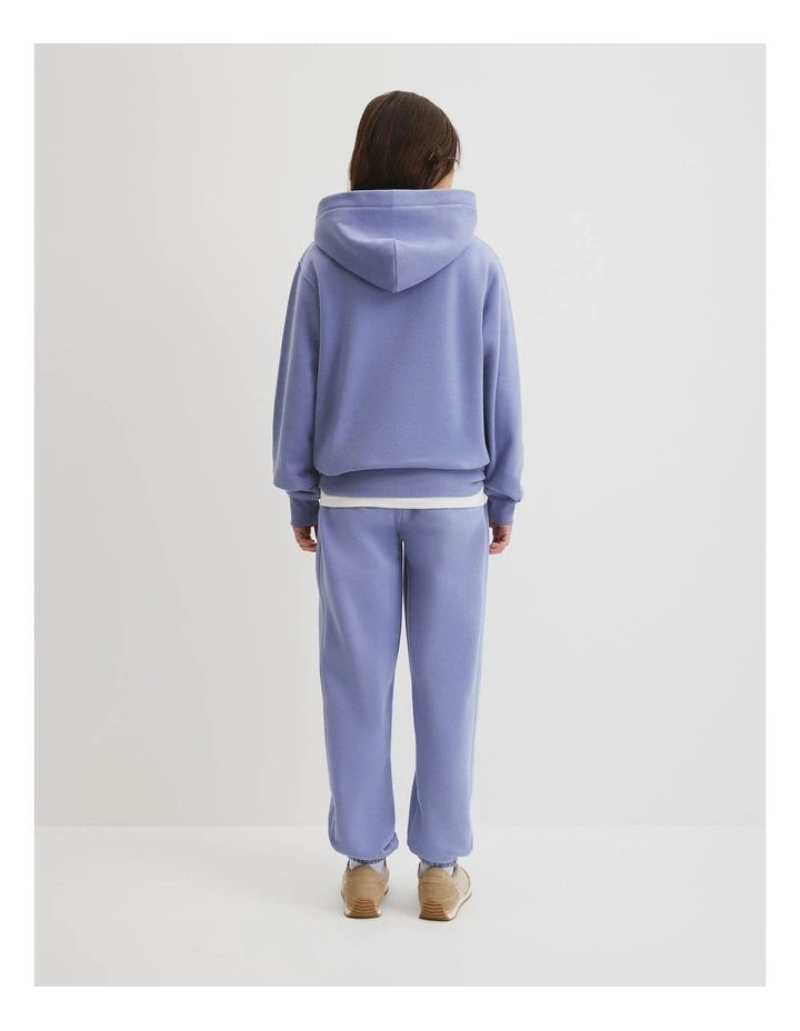 Teen Boucle Logo Hoodie in Porcelain Blue image 4