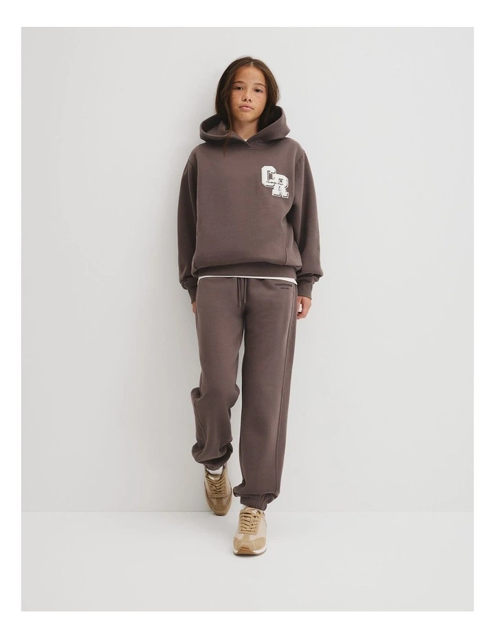 Teen Boucle Logo Hoodie in Truffle image 1