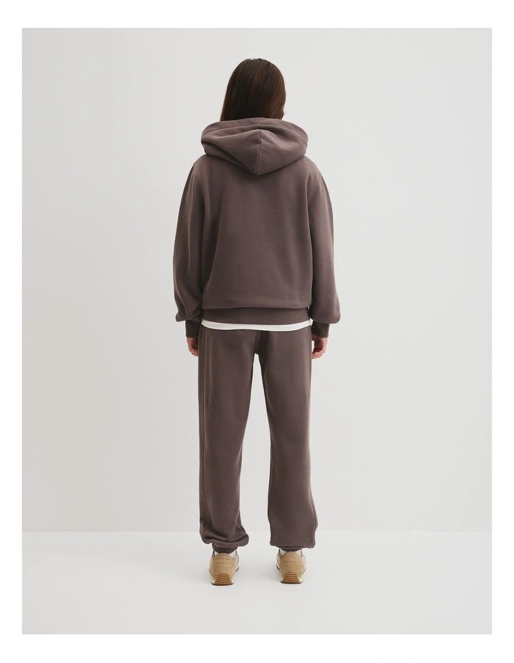 Teen Boucle Logo Hoodie in Truffle image 4