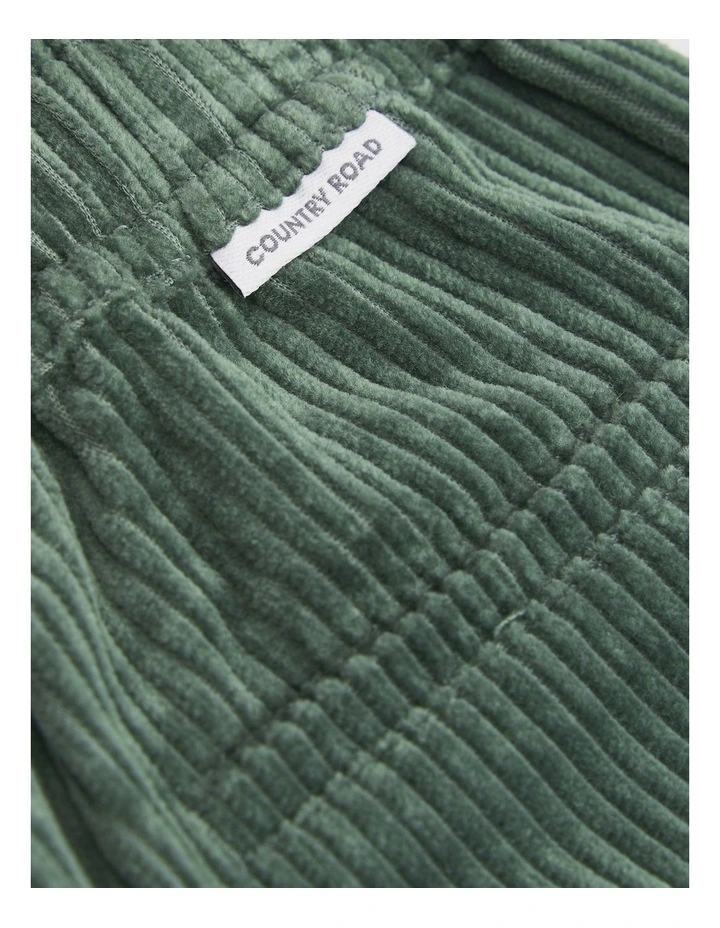 Organically Grown Cotton Corduroy Pant in Forest image 2
