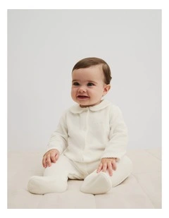 Velour Jumpsuit in Marshmallow