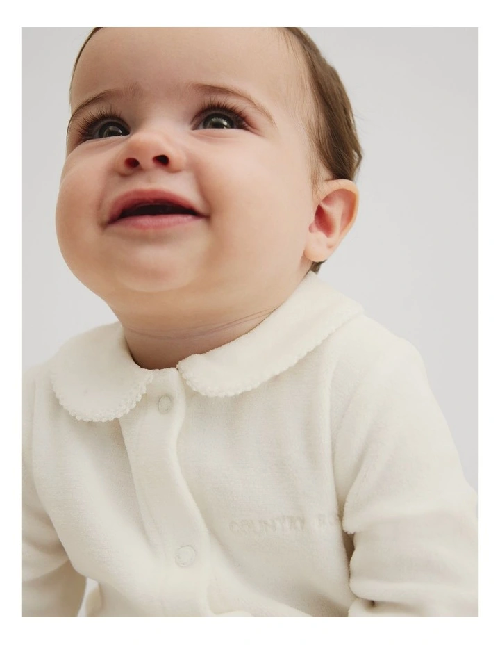 Velour Jumpsuit in Marshmallow image 2