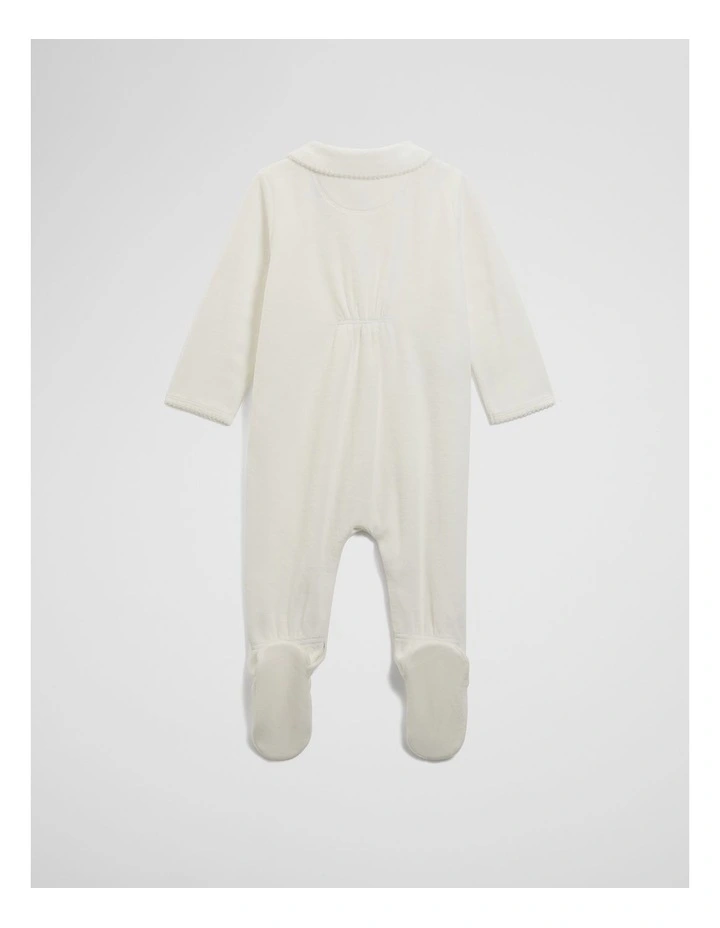 Velour Jumpsuit in Marshmallow image 4