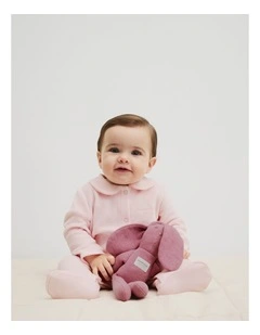 Velour Jumpsuit in Mineral Pink