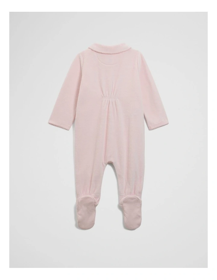 Velour Jumpsuit in Mineral Pink image 4
