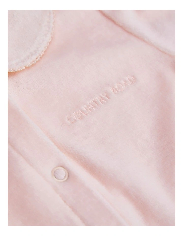 Velour Jumpsuit in Mineral Pink image 5