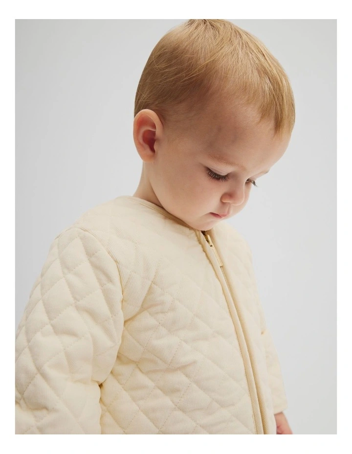 Sherpa Lined Jacket in Oyster image 2