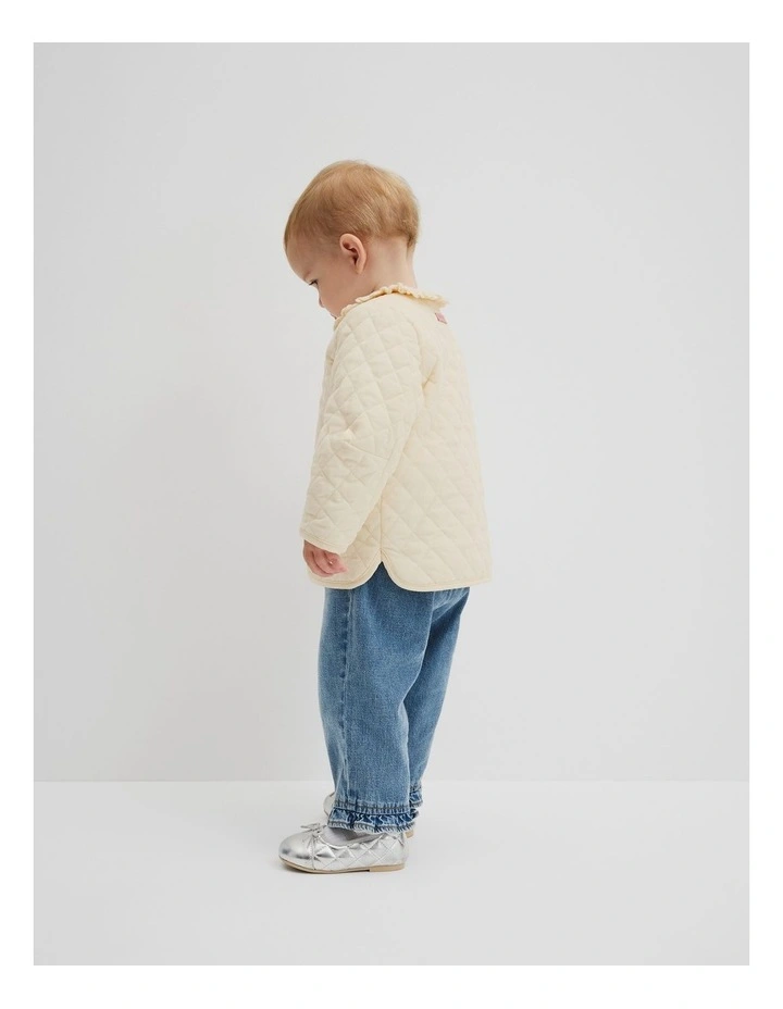 Sherpa Lined Jacket in Oyster image 3