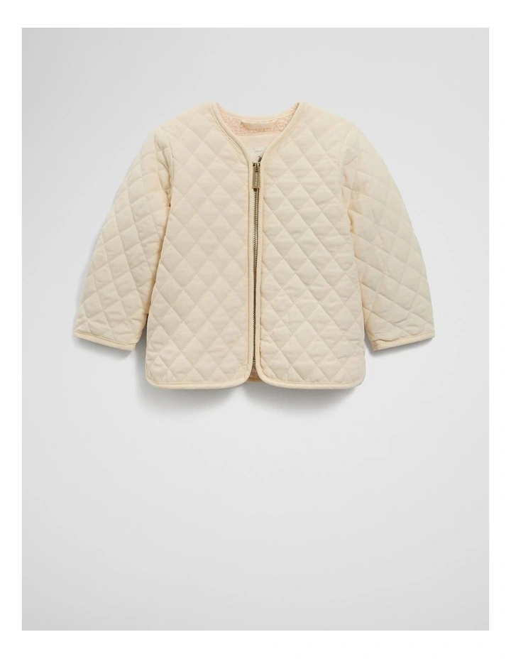 Sherpa Lined Jacket in Oyster image 4