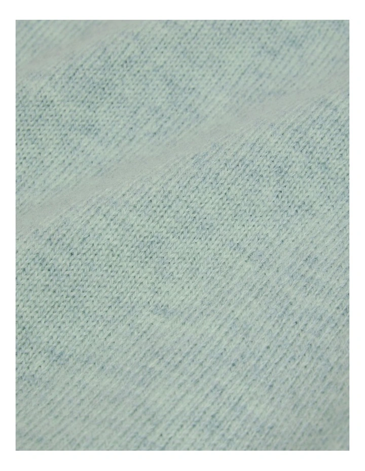 Merino Wool Cashmere Blend Knit in Sage Marle image 2