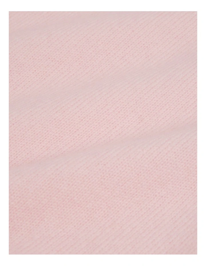 Merino Wool Cashmere Blend Knit in Mineral Pink image 5