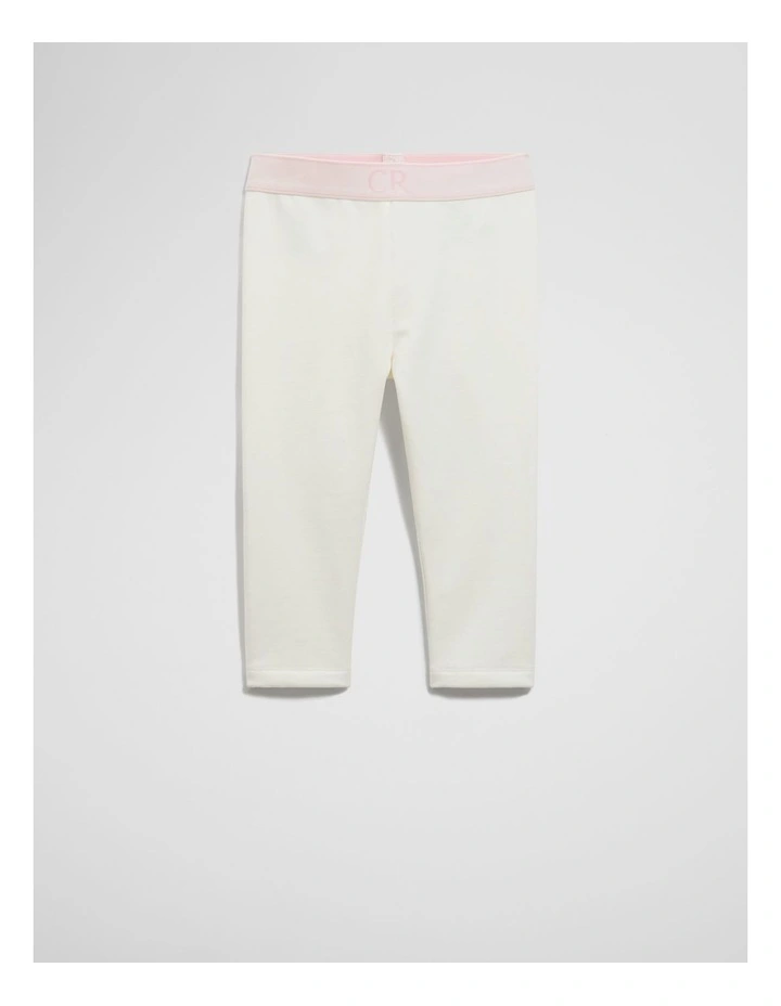 Fleece Lined Legging in Marshmallow image 1