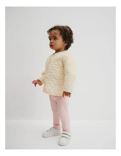 Fleece Lined Legging in Mineral Pink