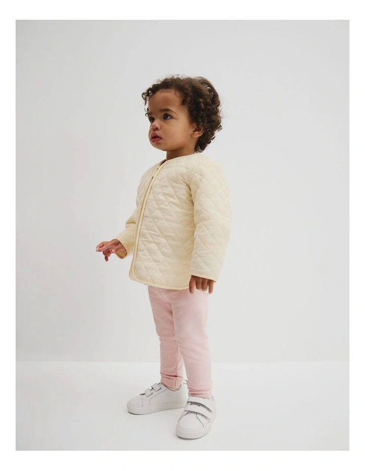 Fleece Lined Legging in Mineral Pink image 1