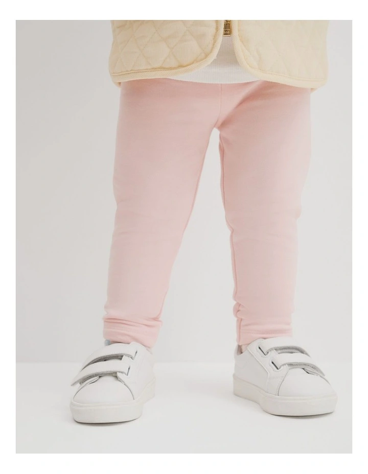 Fleece Lined Legging in Mineral Pink image 2