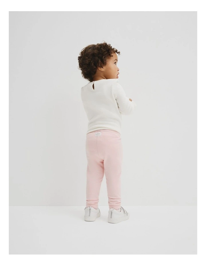 Fleece Lined Legging in Mineral Pink image 3