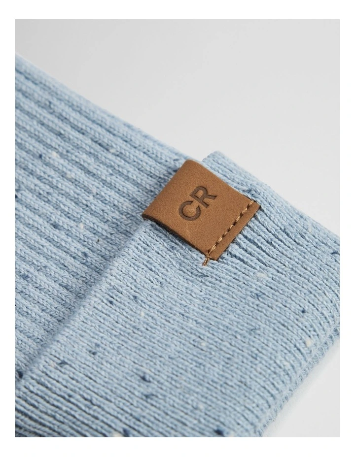 Organically Grown Cotton Rib Knit Legging in Dusty Blue image 2