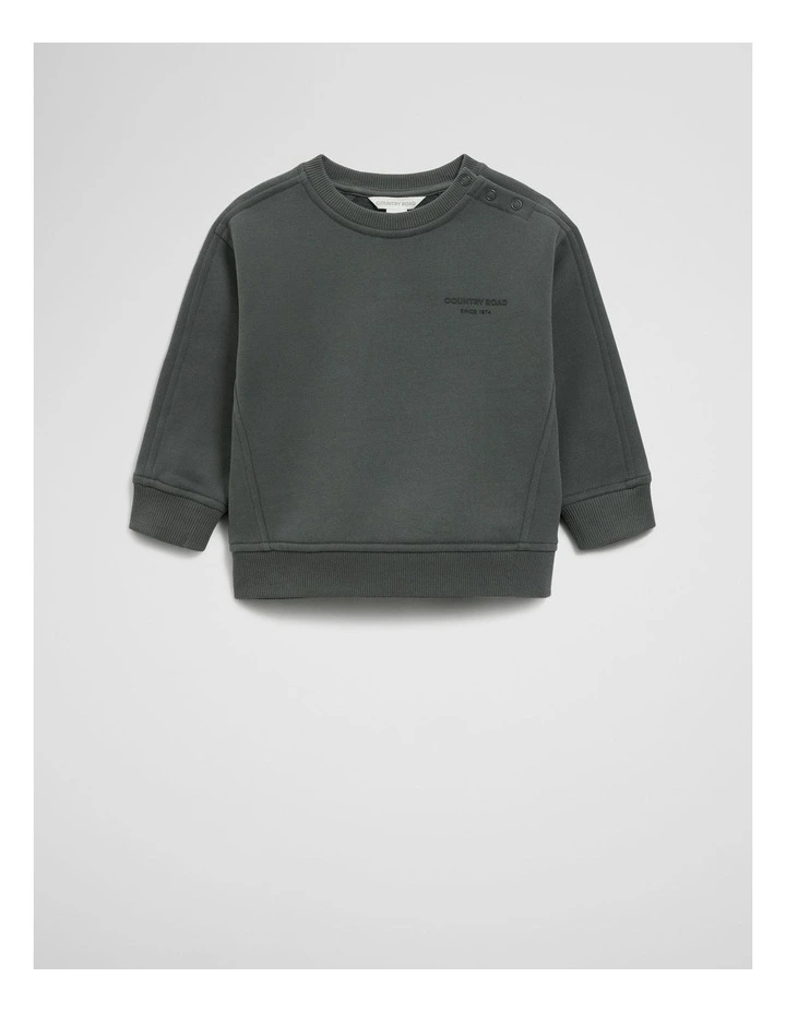 Australian Cotton Modern Sweat in Graphite image 1