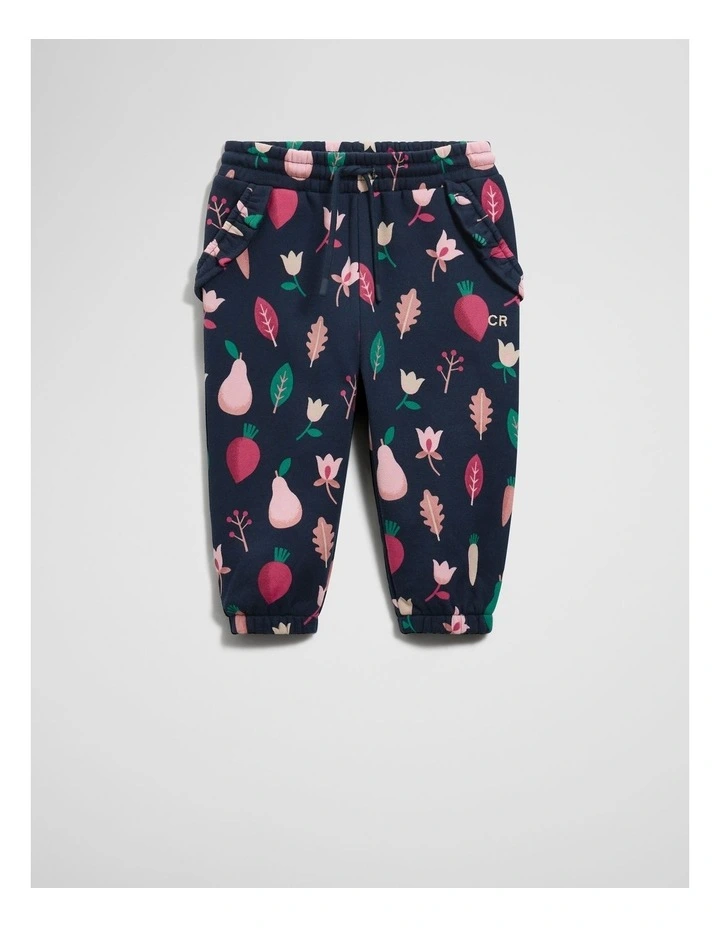 Frill Sweat Pant in Navy Multi image 1