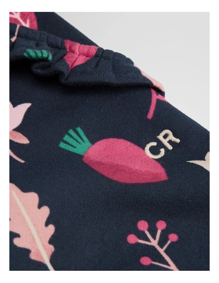 Frill Sweat Pant in Navy Multi image 2