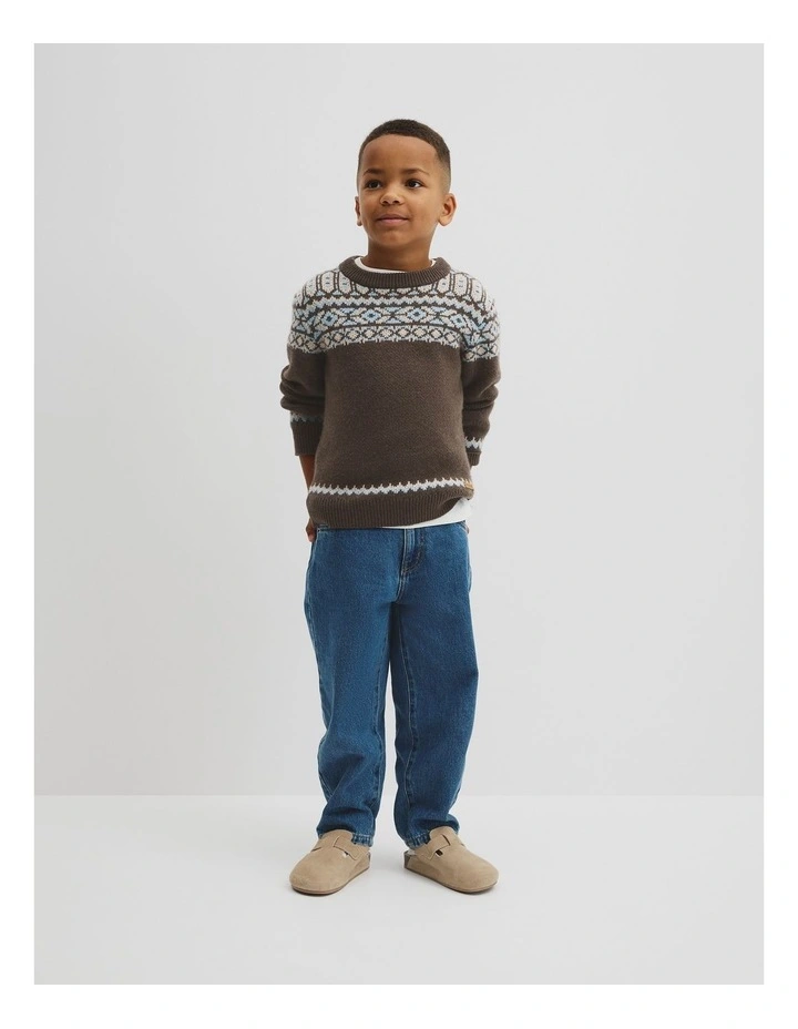 Fair Isle Knit in Cocoa image 1