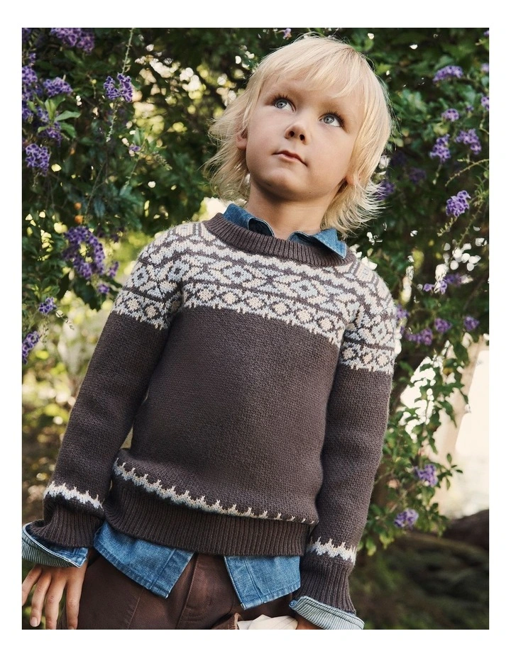 Fair Isle Knit in Cocoa image 2