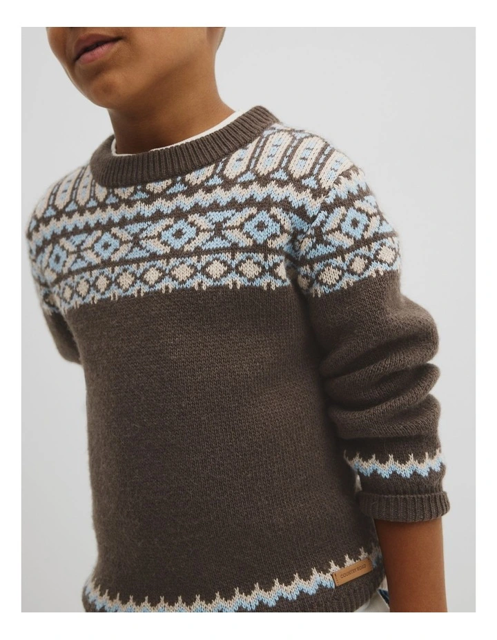 Fair Isle Knit in Cocoa image 3