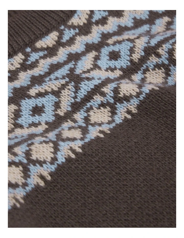 Fair Isle Knit in Cocoa image 6