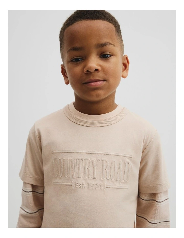 Australian Cotton Heritage T-shirt in Wafer image 2