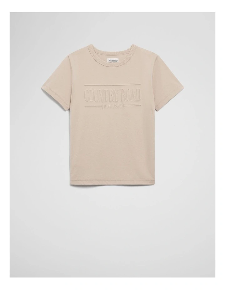 Australian Cotton Heritage T-shirt in Wafer image 4