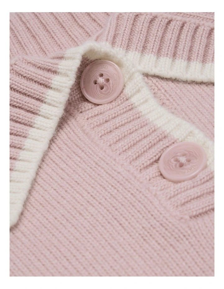 Tipped Popover Knit in Rose image 6