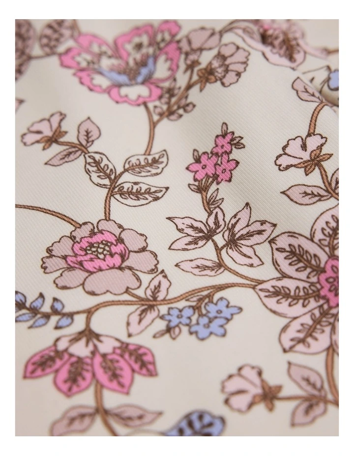 Organically Grown Cotton Fleece Lined Legging in Winter Garden image 2