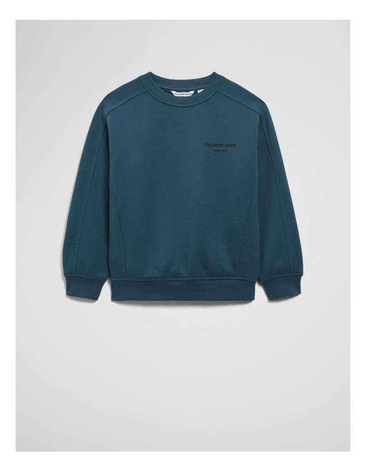 Australian Cotton Modern Sweat in Deep Blue image 1