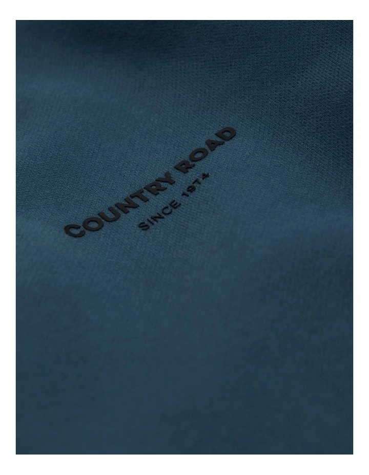 Australian Cotton Modern Sweat in Deep Blue image 2