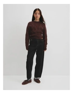 Teen Barrel Legging Jean in Washed Black