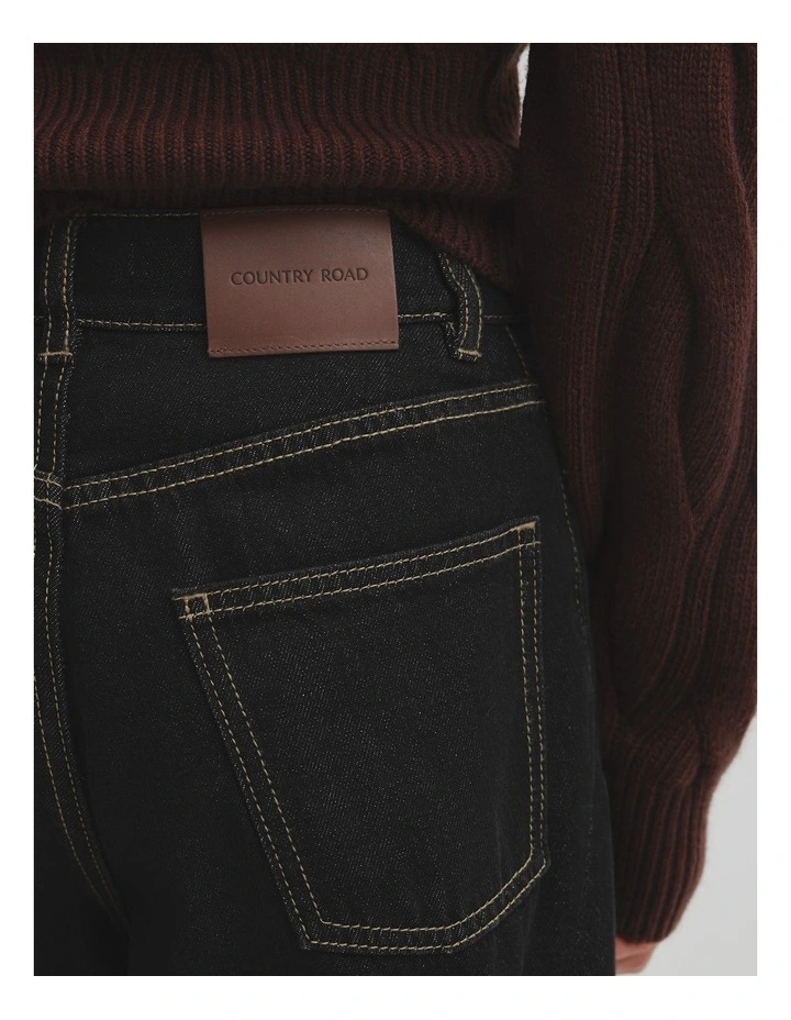 Teen Barrel Legging Jean in Washed Black image 3