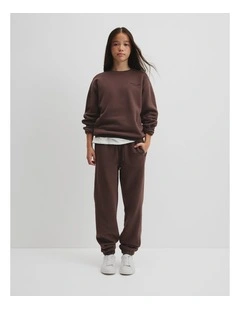 Teen Modern Australian Cotton Sweat in Cocoa Bean