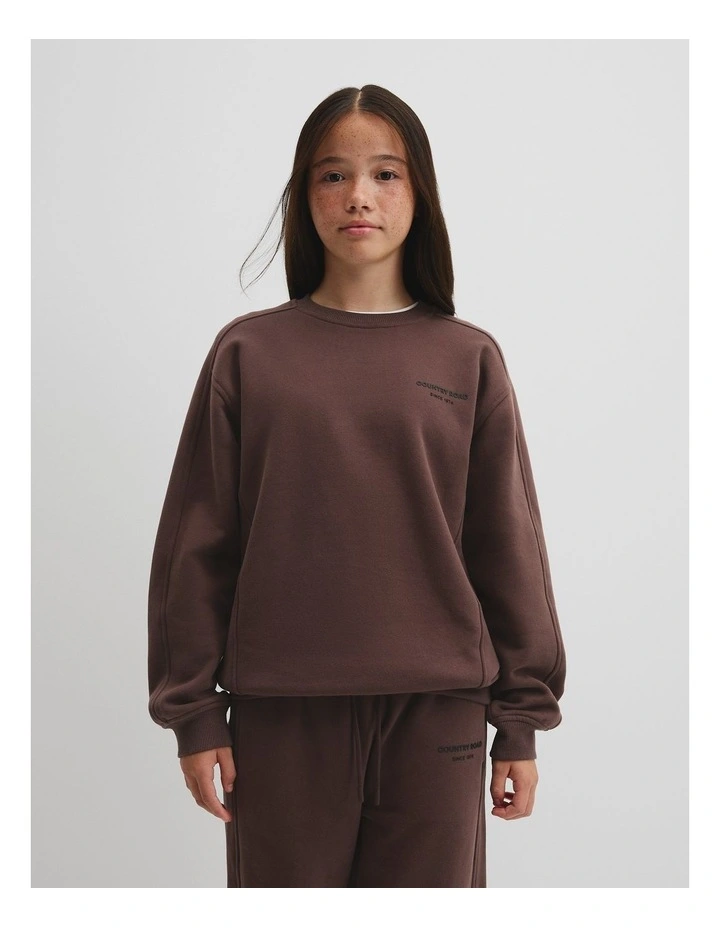 Teen Modern Australian Cotton Sweat in Cocoa Bean image 2
