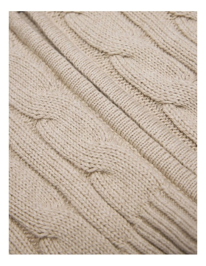 Hooded Zip Through Cardigan in Stone Marle image 2