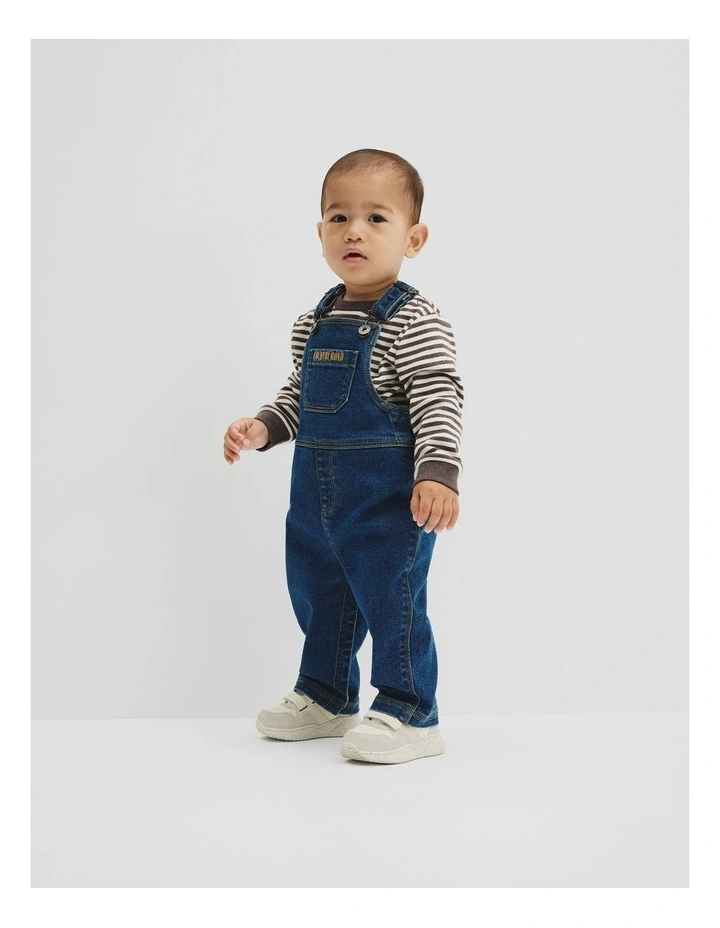 Denim Overall in Light Wash image 1