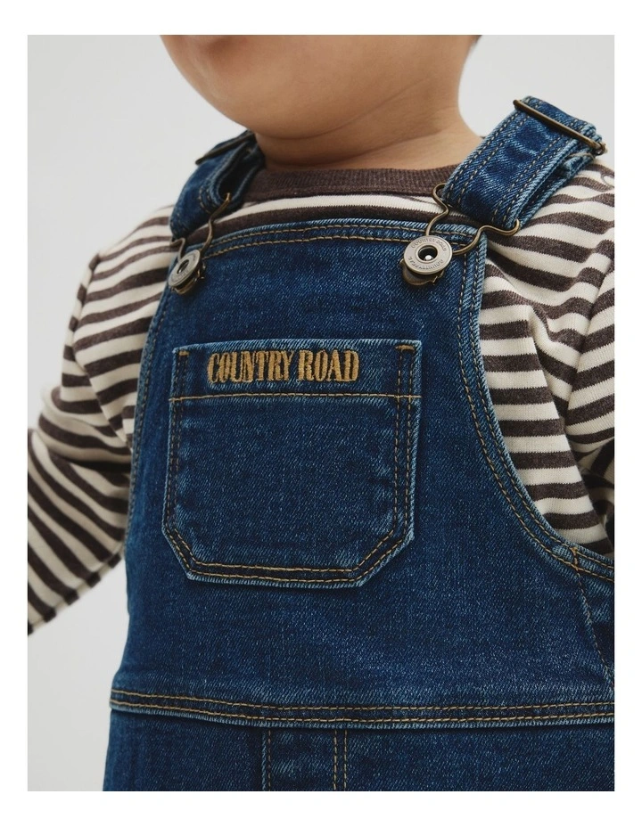 Denim Overall in Light Wash image 3