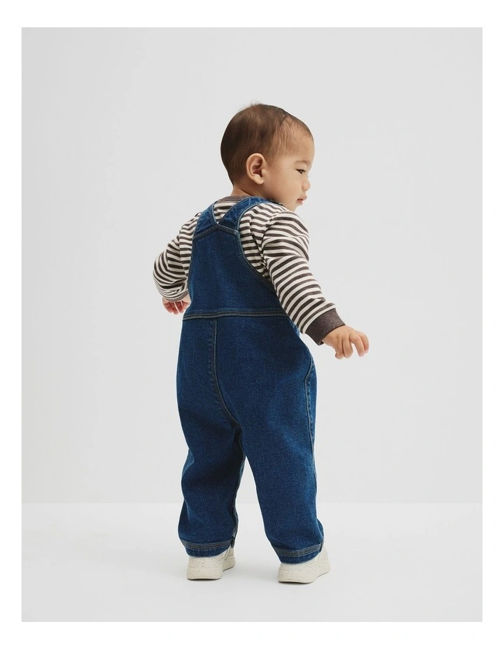 Denim Overall in Light Wash image 4