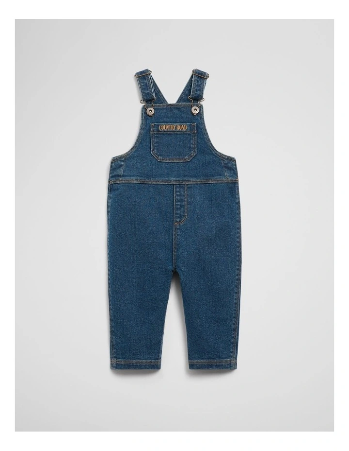 Denim Overall in Light Wash image 5